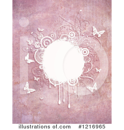 Floral Grunge Clipart #1216965 by KJ Pargeter