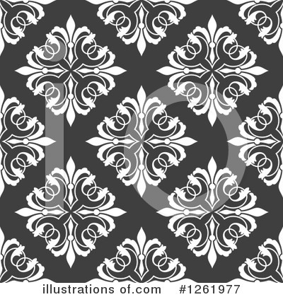 Royalty-Free (RF) Floral Background Clipart Illustration by Vector Tradition SM - Stock Sample #1261977