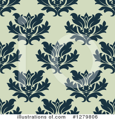 Royalty-Free (RF) Floral Background Clipart Illustration by Vector Tradition SM - Stock Sample #1279806