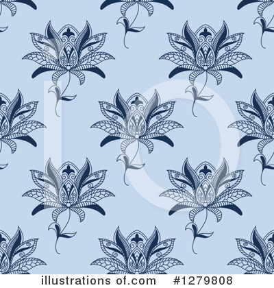 Royalty-Free (RF) Floral Background Clipart Illustration by Vector Tradition SM - Stock Sample #1279808