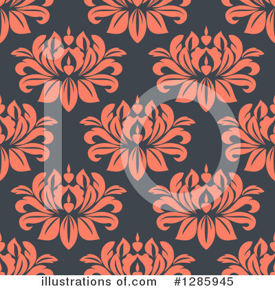Royalty-Free (RF) Floral Background Clipart Illustration by Vector Tradition SM - Stock Sample #1285945