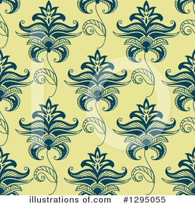 Royalty-Free (RF) Floral Background Clipart Illustration by Vector Tradition SM - Stock Sample #1295055