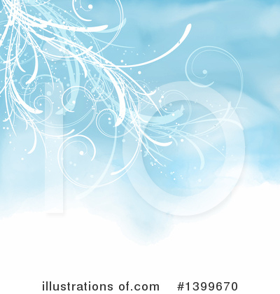 Royalty-Free (RF) Floral Background Clipart Illustration by KJ Pargeter - Stock Sample #1399670