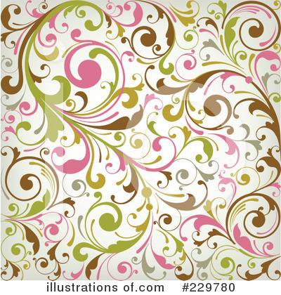 Royalty-Free (RF) Floral Background Clipart Illustration by OnFocusMedia - Stock Sample #229780