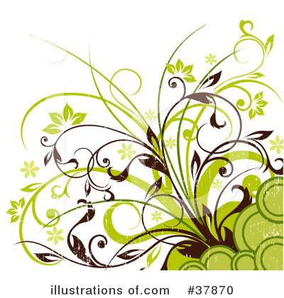 Floral Background Clipart #37870 by OnFocusMedia