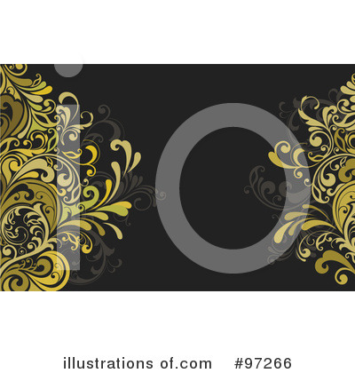 Royalty-Free (RF) Floral Background Clipart Illustration by OnFocusMedia - Stock Sample #97266