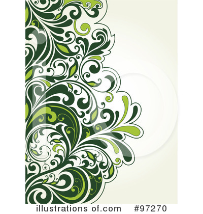Royalty-Free (RF) Floral Background Clipart Illustration by OnFocusMedia - Stock Sample #97270
