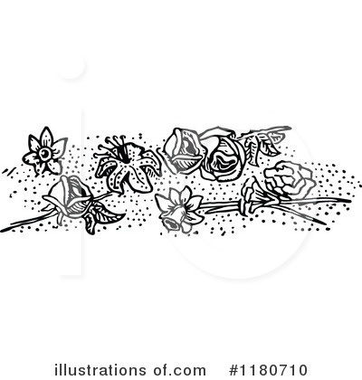 Royalty-Free (RF) Floral Clipart Illustration by Prawny Vintage - Stock Sample #1180710