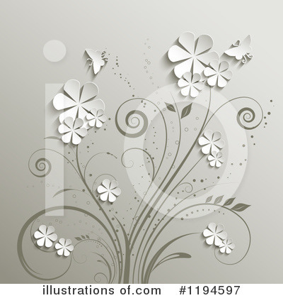 Royalty-Free (RF) Floral Clipart Illustration by KJ Pargeter - Stock Sample #1194597