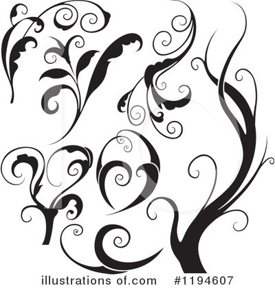 Royalty-Free (RF) Floral Clipart Illustration by dero - Stock Sample #1194607