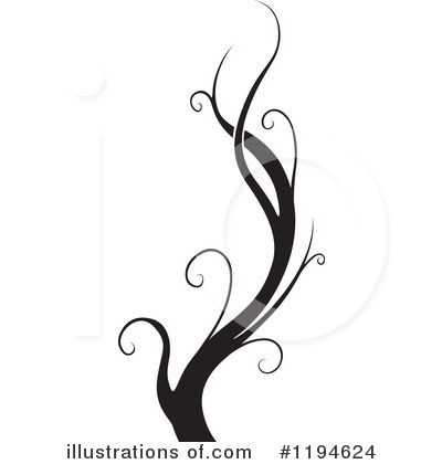 Floral Scroll Clipart #1194624 by dero