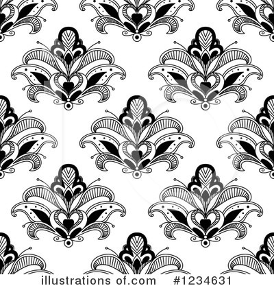 Royalty-Free (RF) Floral Clipart Illustration by Vector Tradition SM - Stock Sample #1234631