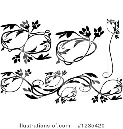 Royalty-Free (RF) Floral Clipart Illustration by dero - Stock Sample #1235420