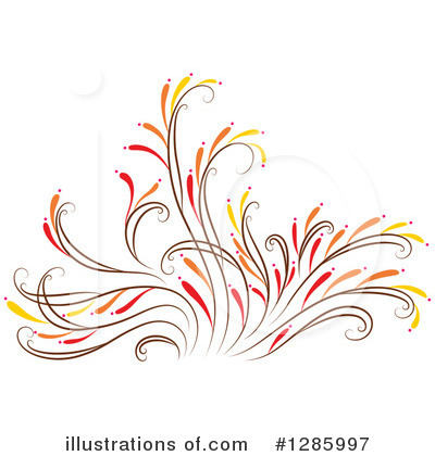 Floral Design Element Clipart #1285997 by Cherie Reve