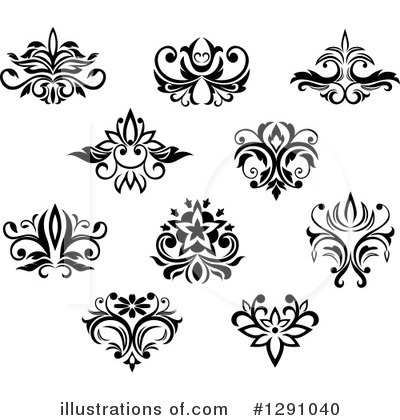 Royalty-Free (RF) Floral Clipart Illustration by Vector Tradition SM - Stock Sample #1291040