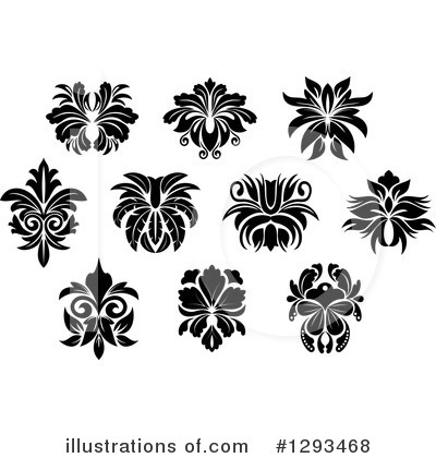 Flower Design Element Clipart #1293468 by Vector Tradition SM