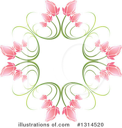 Royalty-Free (RF) Floral Clipart Illustration by Lal Perera - Stock Sample #1314520