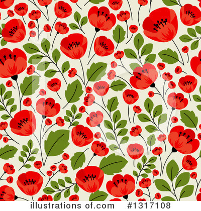 Royalty-Free (RF) Floral Clipart Illustration by Vector Tradition SM - Stock Sample #1317108