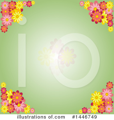 Floral Background Clipart #1446749 by elaineitalia