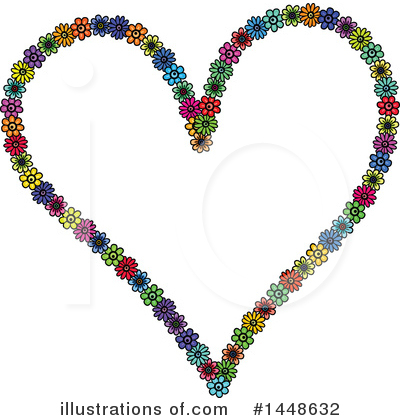 Floral Heart Clipart #1448632 by Prawny