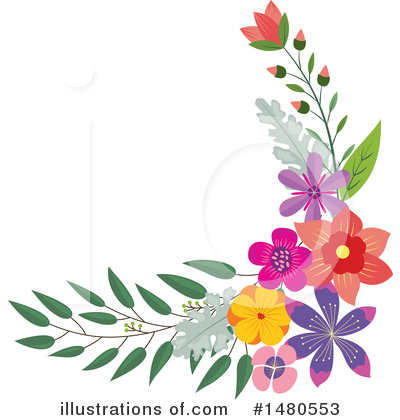 Floral Design Element Clipart #1480553 by Cherie Reve