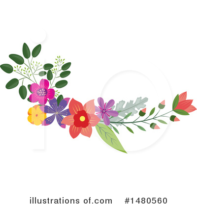Royalty-Free (RF) Floral Clipart Illustration by Cherie Reve - Stock Sample #1480560