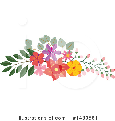 Royalty-Free (RF) Floral Clipart Illustration by Cherie Reve - Stock Sample #1480561