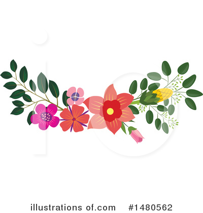 Royalty-Free (RF) Floral Clipart Illustration by Cherie Reve - Stock Sample #1480562