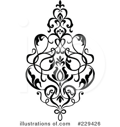 Royalty-Free (RF) Floral Clipart Illustration by BestVector - Stock Sample #229426