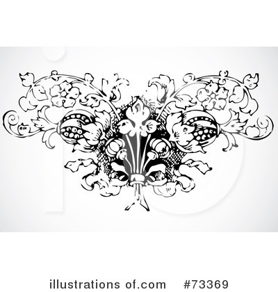 Royalty-Free (RF) Floral Clipart Illustration by BestVector - Stock Sample #73369