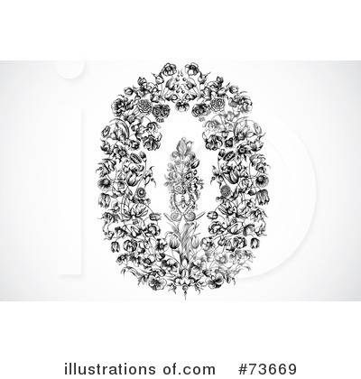 Royalty-Free (RF) Floral Clipart Illustration by BestVector - Stock Sample #73669
