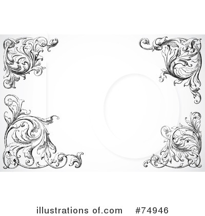 Royalty-Free (RF) Floral Clipart Illustration by BestVector - Stock Sample #74946