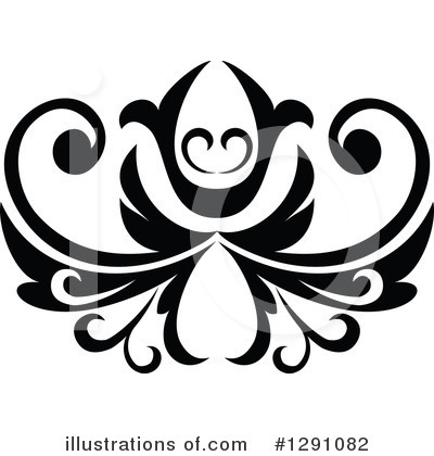 Royalty-Free (RF) Floral Design Element Clipart Illustration by Vector Tradition SM - Stock Sample #1291082