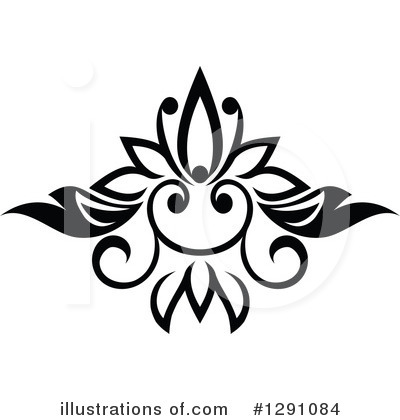 Royalty-Free (RF) Floral Design Element Clipart Illustration by Vector Tradition SM - Stock Sample #1291084
