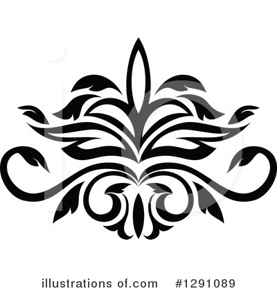 Royalty-Free (RF) Floral Design Element Clipart Illustration by Vector Tradition SM - Stock Sample #1291089
