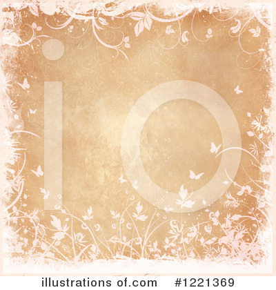 Royalty-Free (RF) Floral Grunge Clipart Illustration by KJ Pargeter - Stock Sample #1221369