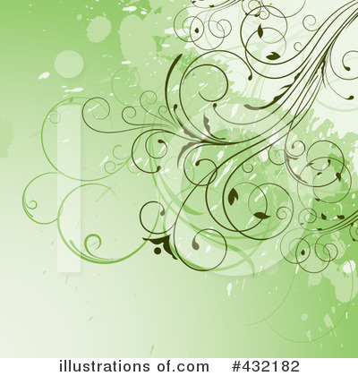 Royalty-Free (RF) Floral Grunge Clipart Illustration by KJ Pargeter - Stock Sample #432182