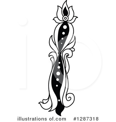 Royalty-Free (RF) Floral Letter Clipart Illustration by Vector Tradition SM - Stock Sample #1287318