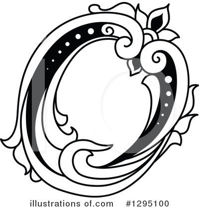 Royalty-Free (RF) Floral Letter Clipart Illustration by Vector Tradition SM - Stock Sample #1295100
