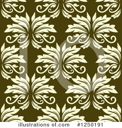 Royalty-Free (RF) Floral Pattern Clipart Illustration by Vector Tradition SM - Stock Sample #1250191