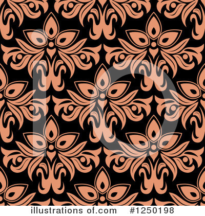 Royalty-Free (RF) Floral Pattern Clipart Illustration by Vector Tradition SM - Stock Sample #1250198