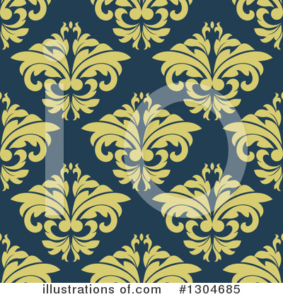 Royalty-Free (RF) Floral Pattern Clipart Illustration by Vector Tradition SM - Stock Sample #1304685
