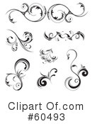 Floral Scroll Clipart #60493 by TA Images