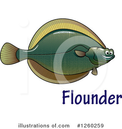 Royalty-Free (RF) Flounder Clipart Illustration by Vector Tradition SM - Stock Sample #1260259