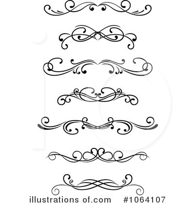 Royalty-Free (RF) Flourish Clipart Illustration by Vector Tradition SM - Stock Sample #1064107