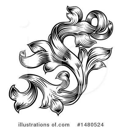 Royalty-Free (RF) Flourish Clipart Illustration by AtStockIllustration - Stock Sample #1480524