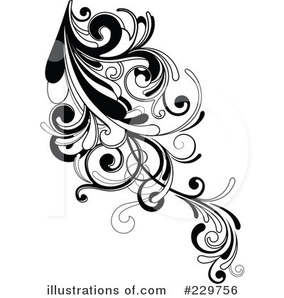 Royalty-Free (RF) Flourish Clipart Illustration by OnFocusMedia - Stock Sample #229756