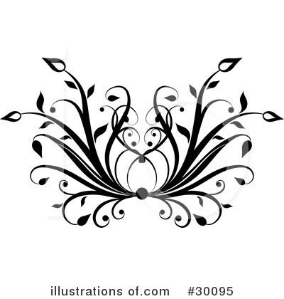 Royalty-Free (RF) Flourish Clipart Illustration by KJ Pargeter - Stock Sample #30095