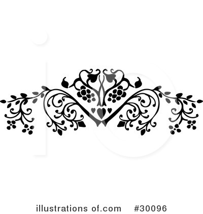 Royalty-Free (RF) Flourish Clipart Illustration by KJ Pargeter - Stock Sample #30096