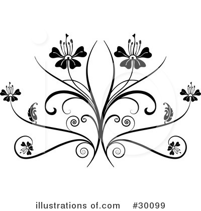 Royalty-Free (RF) Flourish Clipart Illustration by KJ Pargeter - Stock Sample #30099